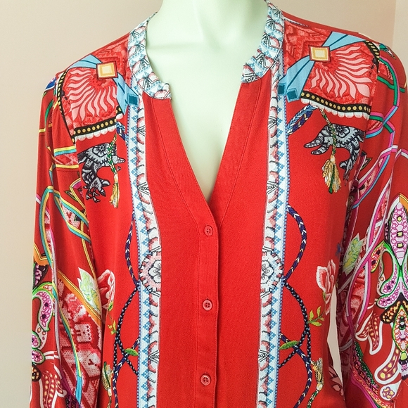 Stunning red desigual blouse - Picture 5 of 8